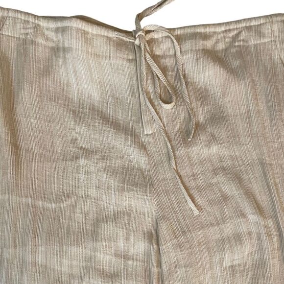 New Linen Blend Loose Lounge Pants, XL - Picture 9 of 9